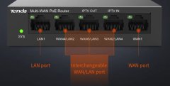 Tenda G0-5G-PoE Gigabit PoE Router MultiWAN, 3x GWAN/GLAN, 1x GWAN, 1x GLAN, 4x PoE 802.3af/at, VPN