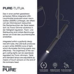 PAUL NEUHAUS PAUL NEUHAUS PURE TITUA LED stojací svítidlo, černá, stmívatelné, krátká hlava 3000K