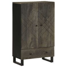 shumee vidaXL Skříň highboard černá 60x33x100 cm masivní mangovníkové dřevo