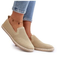 Dámské nazouvací espadrilky Beige velikost 40