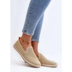 Dámské nazouvací espadrilky Beige velikost 39