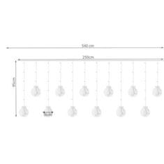 Iso Trade 19736 Světelná závora 108LED USB teplá bílá 16281