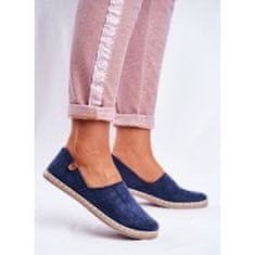 Dámské espadrilky Slide-on Navy Blue velikost 38