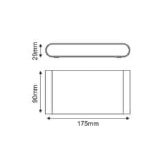 ACA ACA Lighting LED SMD venkovní nástěnné svítidlo 11W 570LM 60d 230V AC 3.000K bílá CRI80 IP54 30.000hod LG2632W