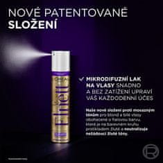 L’ORÉAL PARIS Mikrodifuzní lak na vlasy pro blond a bílé vlasy Elnett (Anti-Brassiness Color-Correcting Purple Mic