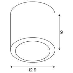 SLV BIG WHITE (SLV) OCULUS stropní svítidlo, kulaté, 2000-3000K, 11W, Dim-to-Warm, fázově stmívatelné, 100°, tmavě měděný 1008620