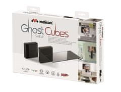 Meliconi Kryt kabelů 480521 BK, organizér na kabely GHOST CUBE Shelf, 1x police, 2x kostka