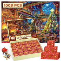 Cool Mango Vánoční adventní kalendář s puzzle (1008 kusů) – Puzzlex