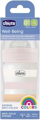 Chicco Láhev kojenecká Well-being silikon 150 ml děvče