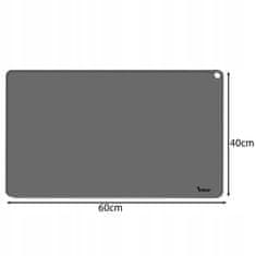 Purlov 24295 Podložka pod psí misku, protiskluzová, silikonová 60 x 45 cm, šedá