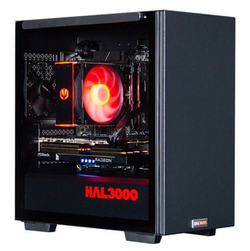 Stolní počítač HAL3000 Online Gamer Pro hraní her procesor AMD Ryzen 5 AMD Radeon RX 7800 16GB 32 GB RAM 1 TB SSD rychlost efektivita výkon 