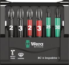 Wera Sada bitů, křížové hroty PH, PZ, Torx Bit-Check 6 Impaktor 1