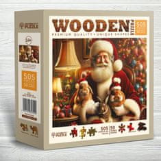 Wooden city Dřevěné puzzle Santovy králíčci 505 dílků