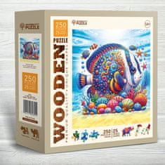 Wooden city Dřevěné puzzle Exotická ryba 250 dílků