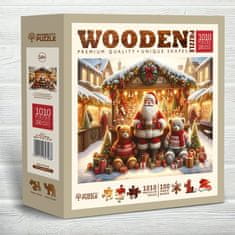 Wooden city Dřevěné puzzle Vánoční trhy 1010 dílků