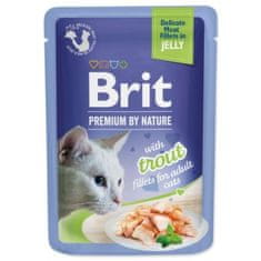 Brit Kapsička Premium by Nature pstruh filety v želé 85g