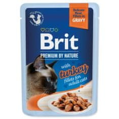 Brit Kapsička Premium by Nature krůtí filety v omáčce 85g