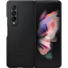 Samsung Zadní kryt EF-VF926LBE Kožený pro Galaxy Z Fold 3 Black