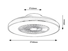 Rabalux Rabalux stropní svítidlo Dalfon LED 40W CCT DIM 6858