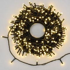 Xmas King XmasKing LED řetěz 25m 500 LED solární / trafo 230V venkovní, teplá bílá (LED světelný řetěz venkovní)