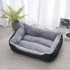 MG Plush Bed pelíšek pro kočky a psy 60x45 cm, šedý