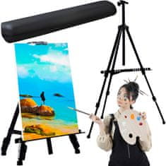 MG Painting Easel malířský stojan 77 - 160 cm, černý