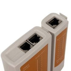 MG Bigstren tester kabelů RJ45 / RJ11, bílý/oranžový