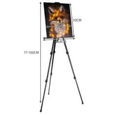 MG Painting Easel malířský stojan 77 - 160 cm, černý