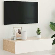 Vidaxl TV skříňka s LED osvětlením bílá 60 x 35 x 15,5 cm