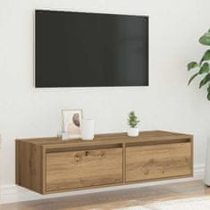 Vidaxl TV skříňka s LED osvětlením dub artisan 100X35,5x25 cm