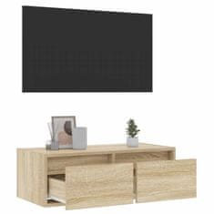 Vidaxl TV skříňka s LED osvětlením dub sonoma 75x35,5x25 cm