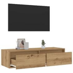 Vidaxl TV skříňka s LED osvětlením dub artisan 100X35,5x25 cm