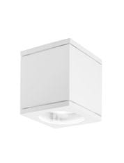 Nova Luce NOVA LUCE venkovní stropní svítidlo CERISE bílý litý hliník a skleněný difuzor GU10 1x7W IP54 220-240V bez žárovky 9040022