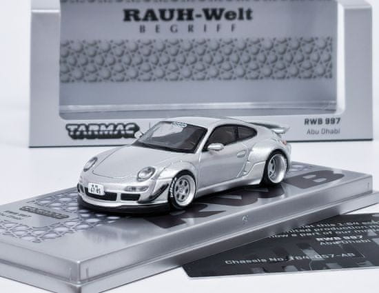 Solido Porsche 911 (997) RWB Abu Dhabi - silver TARMAC 1:64