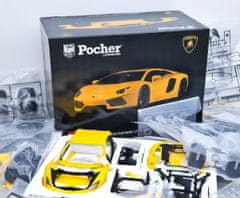 RETRO-AUTA© Lamborghini Aventador LP 700-4 Giallo Orion - STAVEBNICE - Pocher 1:8