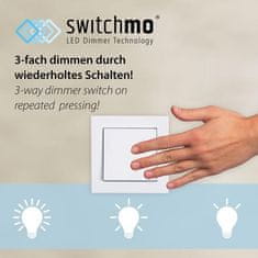 PAUL NEUHAUS LEUCHTEN DIREKT is JUST LIGHT LED stropní svítidlo 60x60 Island Moos Switchmo 3 krokové stmívání krokově stmívatelné 3000K LD 15392-66