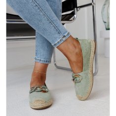 Zelené řetízkové espadrilky velikost 38