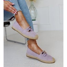 Fialové řetízkové espadrilky velikost 38