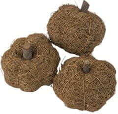 Dekorace - Coir Pumpkin 6 cm - 3 ks