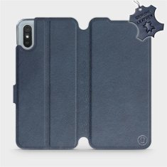 Mobiwear Flipové kožené pouzdro na mobil Xiaomi Redmi 9A / 9AT - Modré - L_NBS