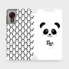 Mobiwear Flipové pouzdro na mobil Samsung Galaxy Xcover 5 - M030P Panda Amálka