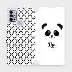 Mobiwear Knížkové flip pouzdro - Motorola Moto G10 - M030P Panda Amálka