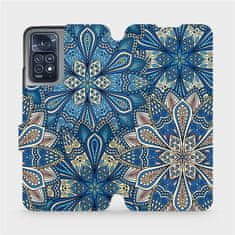 Mobiwear Flipové pouzdro na mobil Xiaomi Redmi Note 11 Pro 5G - V108P Modré mandala květy