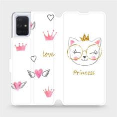 Mobiwear Knížkové flip pouzdro - Samsung Galaxy A71 - MH03S Kočička princess