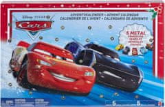 Mattel Adventní kalendář Mattel Cars 3 auta 24 okének.