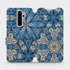 Mobiwear Knížkové flip pouzdro - Xiaomi Redmi Note 8 Pro - V108P Modré mandala květy