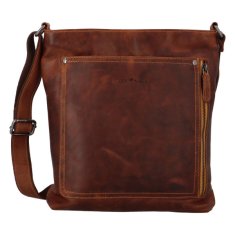 Green Wood Pánská kožená crossbody taška Milano, světle hnědá