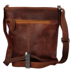 Green Wood Pánská kožená crossbody taška Milano, světle hnědá