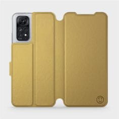 Mobiwear Flipové pouzdro na mobil Xiaomi Redmi Note 11 / 11S - C_GOS Gold&Gray