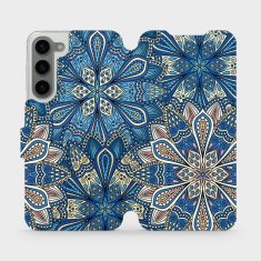 Mobiwear Knížkové flip pouzdro - Samsung Galaxy S23 Plus - V108P Modré mandala květy